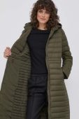 Пухова куртка Tommy Hilfiger жіноча колір зелений перехідна