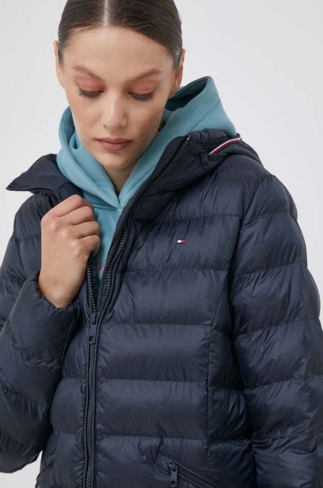Куртка Tommy Hilfiger жіноча колір синій перехідна (3492834) фото 4