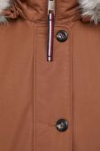 Куртка Tommy Hilfiger жіноча колір коричневий зимова (3437830)