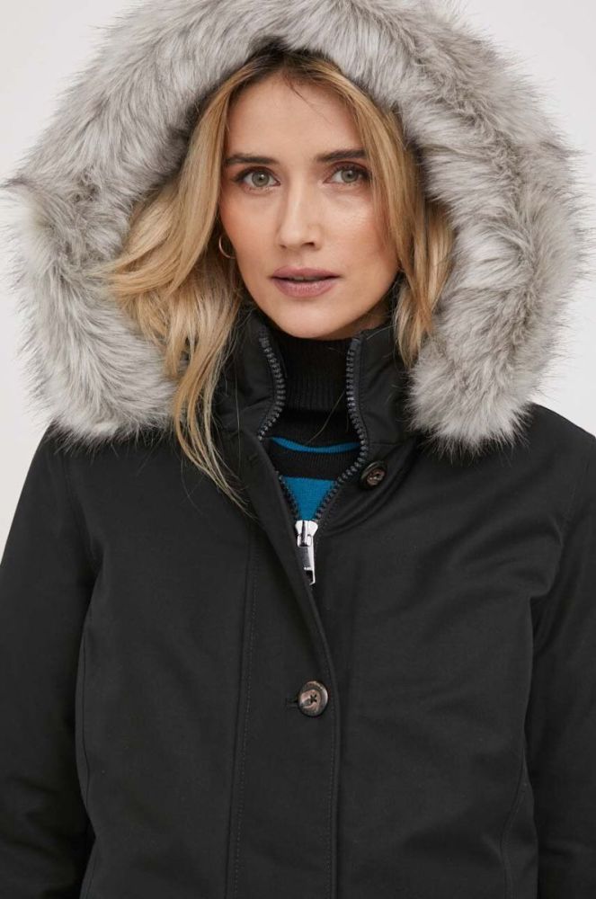 Куртка Tommy Hilfiger жіноча колір чорний зимова (3437825) фото 4