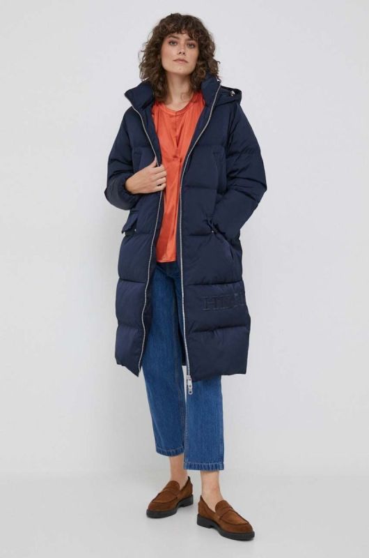 Пухова куртка Tommy Hilfiger жіноча колір синій зимова (3485952) фото 2
