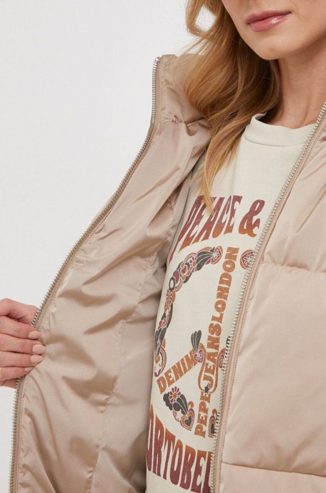 Пухова куртка Tommy Hilfiger жіноча колір бежевий зимова (3458692) фото 6