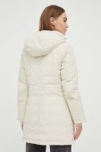 Пухова куртка Tommy Jeans жіноча колір бежевий перехідна (3492840)