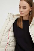 Пухова куртка Tommy Jeans жіноча колір бежевий перехідна (3492840)