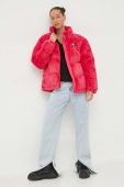 Куртка Tommy Jeans жіноча колір рожевий зимова oversize (3648003)