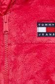 Куртка Tommy Jeans жіноча колір рожевий зимова oversize (3648003)