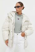 Куртка Tommy Jeans жіноча колір бежевий зимова oversize (3592970)