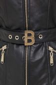 Шкіряна куртка Blugirl Blumarine жіноча колір чорний перехідна