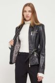 Шкіряна куртка Blugirl Blumarine жіноча колір чорний перехідна