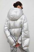 Пухова куртка MMC STUDIO жіноча колір срібний зимова oversize