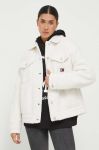 Куртка Tommy Jeans жіноча колір бежевий перехідна