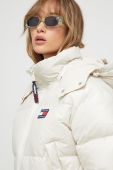 Пухова куртка Tommy Jeans жіноча колір бежевий зимова (3504133)