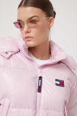 Пухова куртка Tommy Jeans жіноча колір рожевий зимова (3504127)