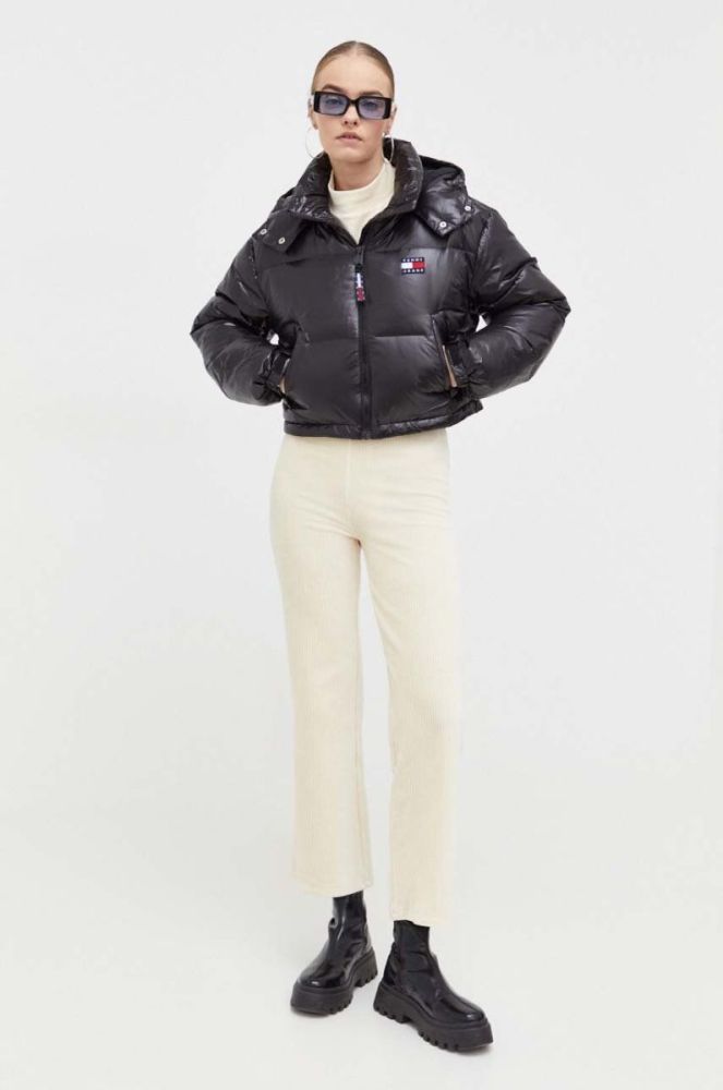 Пухова куртка Tommy Jeans жіноча колір чорний зимова (3504122) фото 2