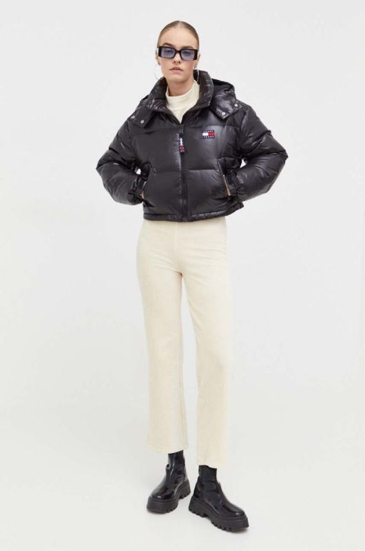 Пухова куртка Tommy Jeans жіноча колір чорний зимова (3504122) фото 2
