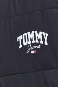 Куртка-бомбер Tommy Jeans жіночий колір чорний зимова oversize