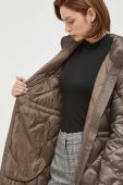 Пухова парка Lauren Ralph Lauren жіноча колір золотий перехідна