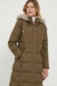 Пухова куртка Lauren Ralph Lauren жіноча колір зелений зимова (3571498)