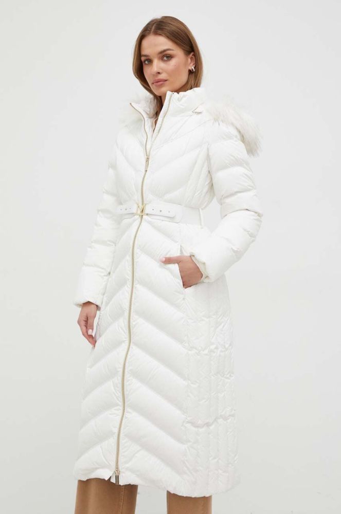 Пухова куртка Marciano Guess жіноча колір білий зимова