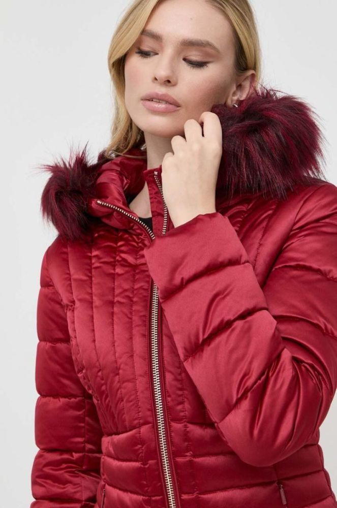 Куртка Marciano Guess жіноча колір червоний зимова фото 4