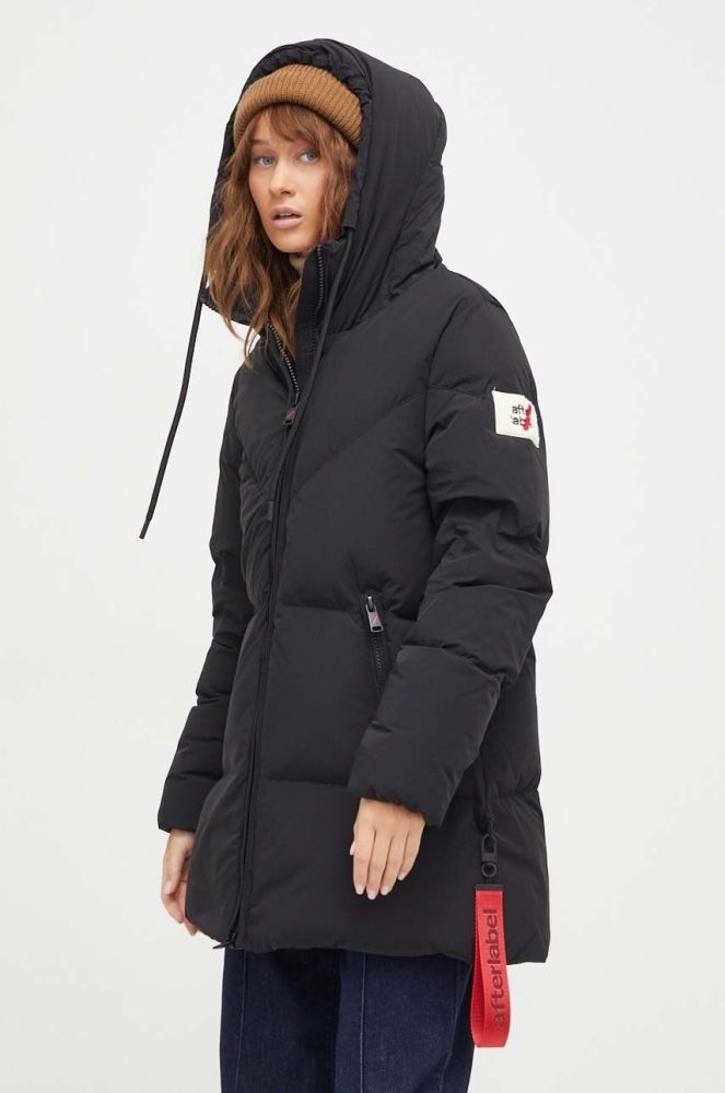Пухова куртка After Label жіноча колір чорний зимова (3650709)
