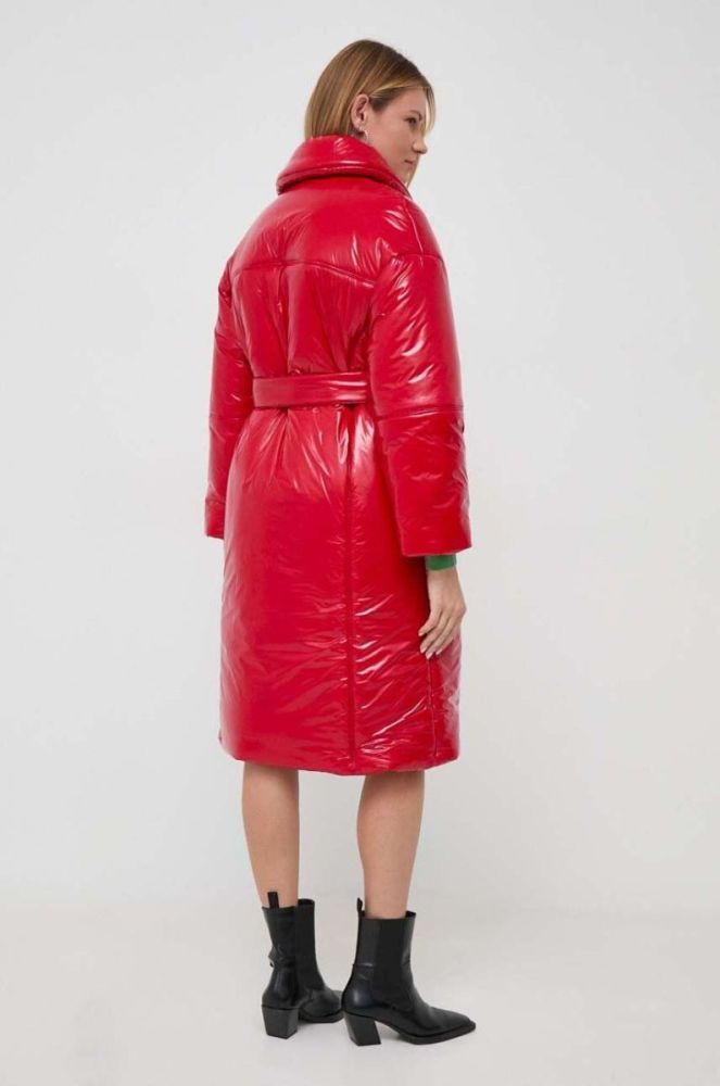 Куртка Patrizia Pepe жіноча колір червоний зимова oversize фото 3