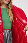 Куртка Patrizia Pepe жіноча колір червоний зимова oversize