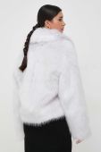 Куртка Patrizia Pepe жіноча колір білий перехідна oversize
