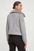 Двостороння куртка Patrizia Pepe жіноча колір сірий перехідна