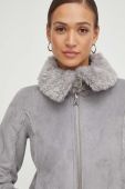 Двостороння куртка Patrizia Pepe жіноча колір сірий перехідна