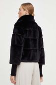 Куртка Patrizia Pepe жіноча колір чорний перехідна (3541670)