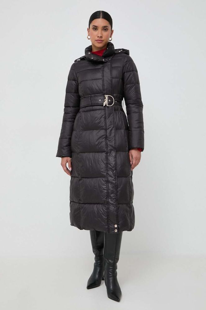 Куртка Patrizia Pepe жіноча колір чорний зимова (3625391)