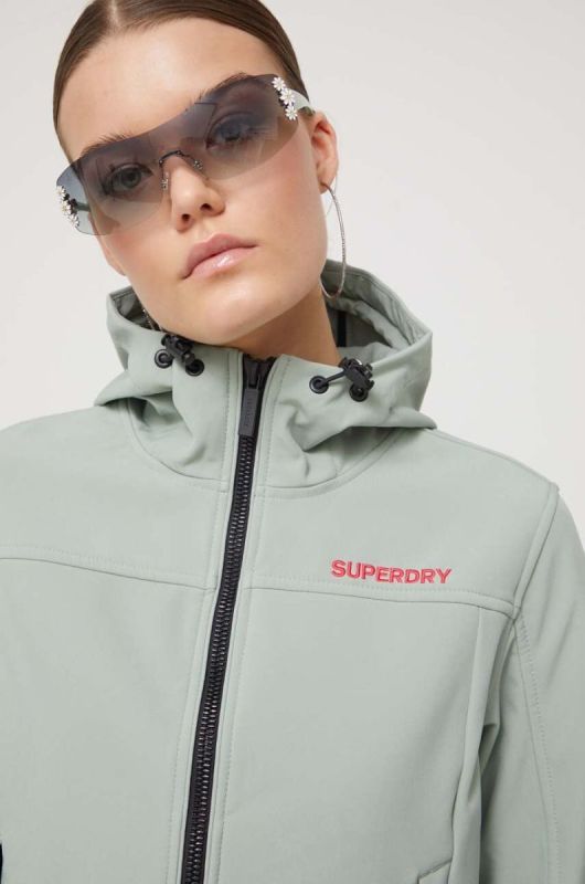 Куртка Superdry жіноча колір зелений перехідна (3574912) фото 2