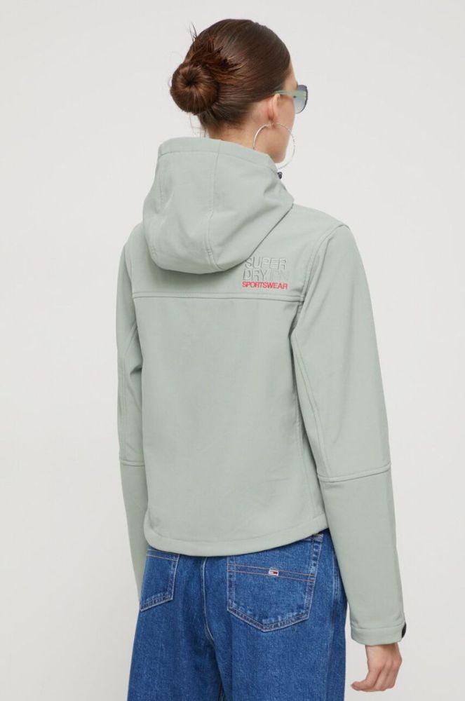 Куртка Superdry жіноча колір зелений перехідна (3574912) фото 3