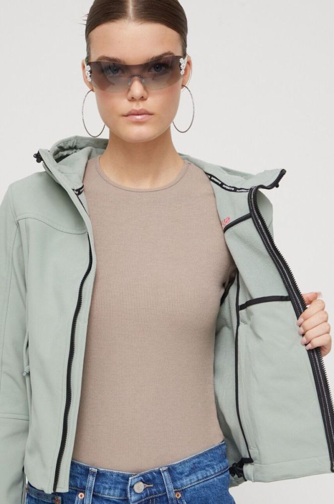 Куртка Superdry жіноча колір зелений перехідна (3574912) фото 6