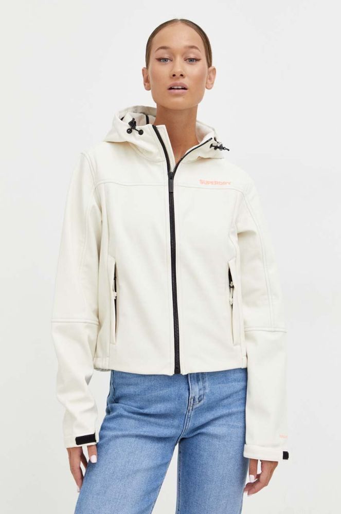 Куртка Superdry жіноча колір бежевий перехідна (3593002)