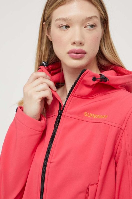 Куртка Superdry жіноча колір рожевий перехідна фото 2