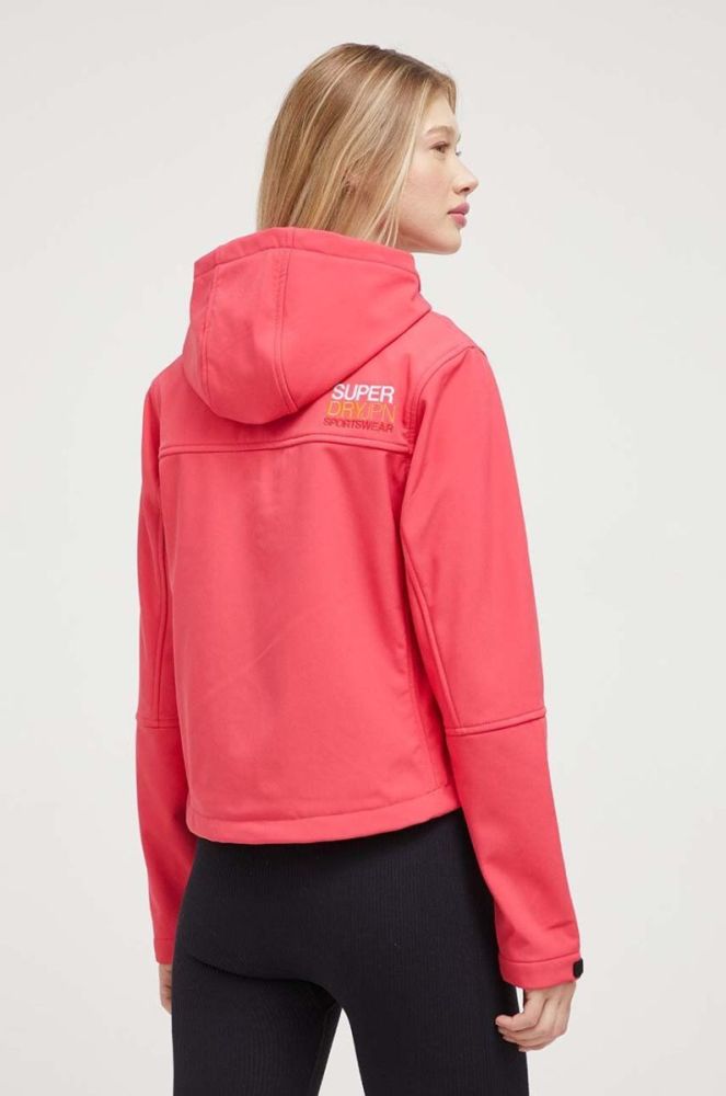 Куртка Superdry жіноча колір рожевий перехідна фото 3