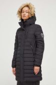 Куртка Superdry жіноча колір чорний перехідна (3489585)