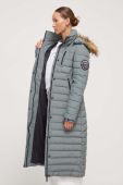 Куртка Superdry жіноча колір зелений зимова (3585754)