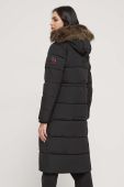 Куртка Superdry жіноча колір чорний зимова (3605757)