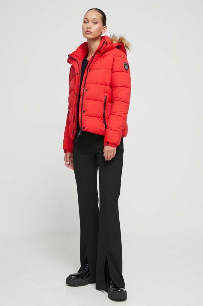 Куртка Superdry жіноча колір червоний зимова (3617839) фото 2