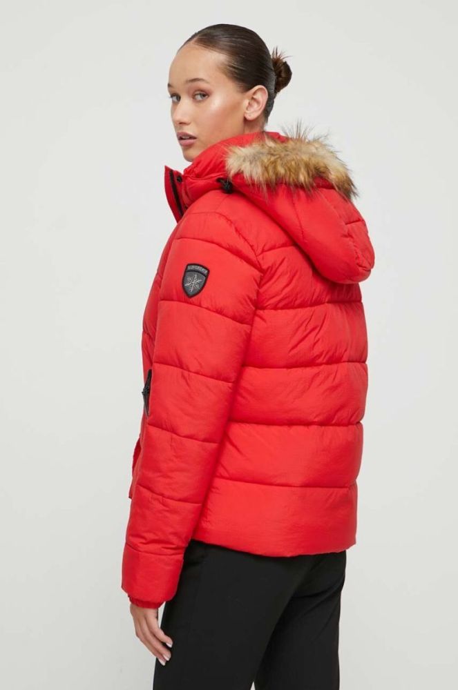 Куртка Superdry жіноча колір червоний зимова (3617839) фото 3