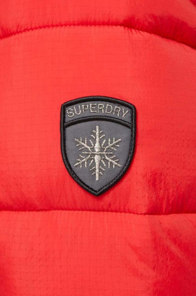 Куртка Superdry жіноча колір червоний зимова (3617839) фото 5