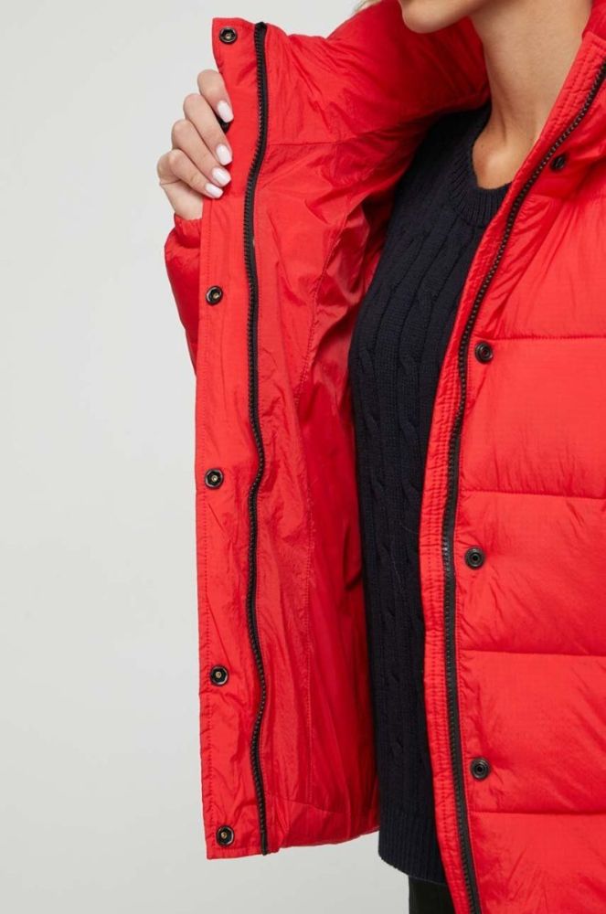 Куртка Superdry жіноча колір червоний зимова (3617839) фото 6
