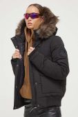 Куртка Superdry жіноча колір чорний зимова (3489596)