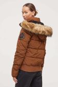 Куртка Superdry жіноча колір коричневий зимова (3593010)