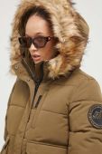 Куртка Superdry жіноча колір зелений зимова (3489602)