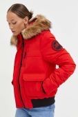 Куртка Superdry жіноча колір червоний зимова (3593018)
