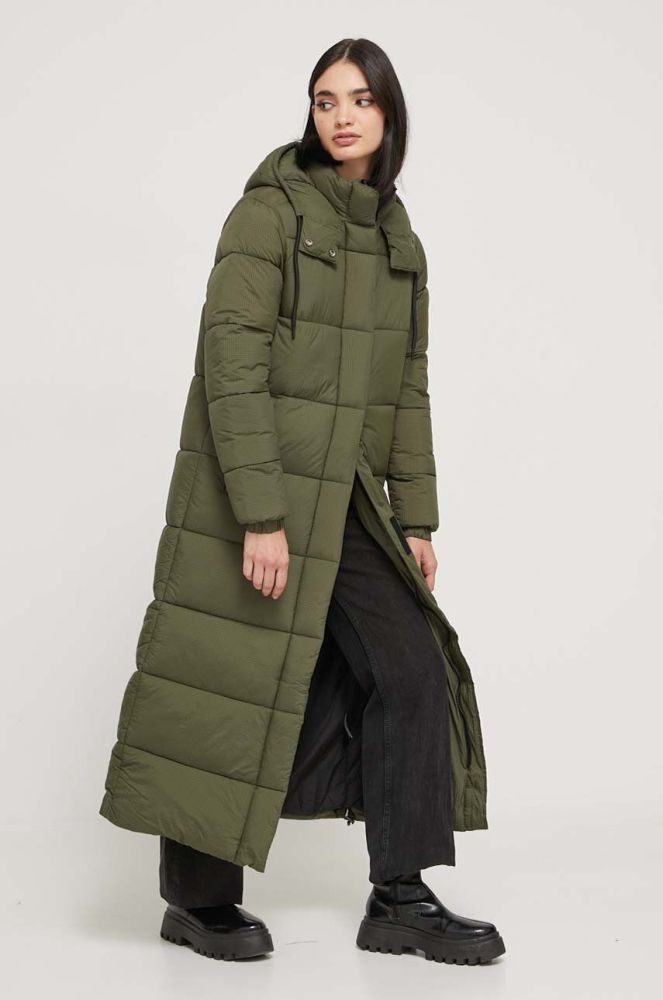 Куртка Superdry жіноча колір зелений зимова (3605784)